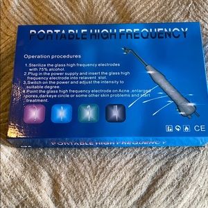 Portable high frequency facial machine